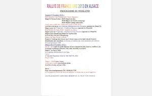 2013 - RALLYE  WRC  EN ALSACE