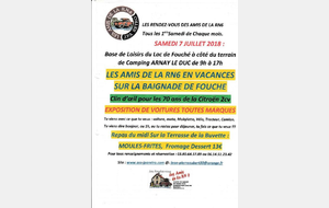 2018/07/07  LE RENDEZ VOUS DE LA RN 6 A LA BASE DE LOISIRS DE FOUCHE