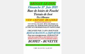 2021/06/27  VIDE GRENIER BRADERIE