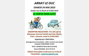 Prochaine Sortie du Club
