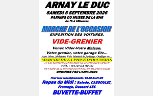 MARCHE DE L'OCCASION - VIDE GRENIER - 5 SPTEMBRE 2026