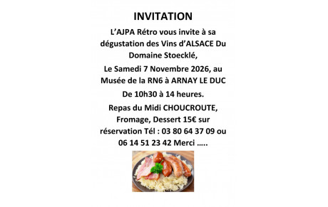 Choucroute, dégustation et commande vins d'Alsace
