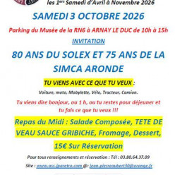 LE RENDEZ-VOUS SAMEDI 3 OCTOBRE